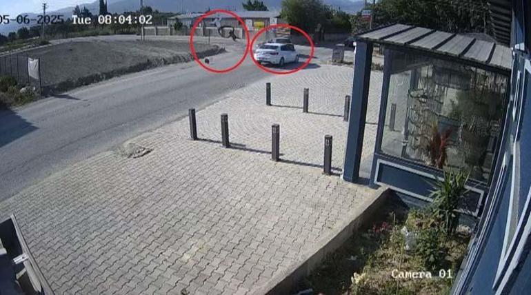 Metrelerce havaya uçtuğu kaza görüntüsünü izledi: Motosiklete binmeye tövbe ettim